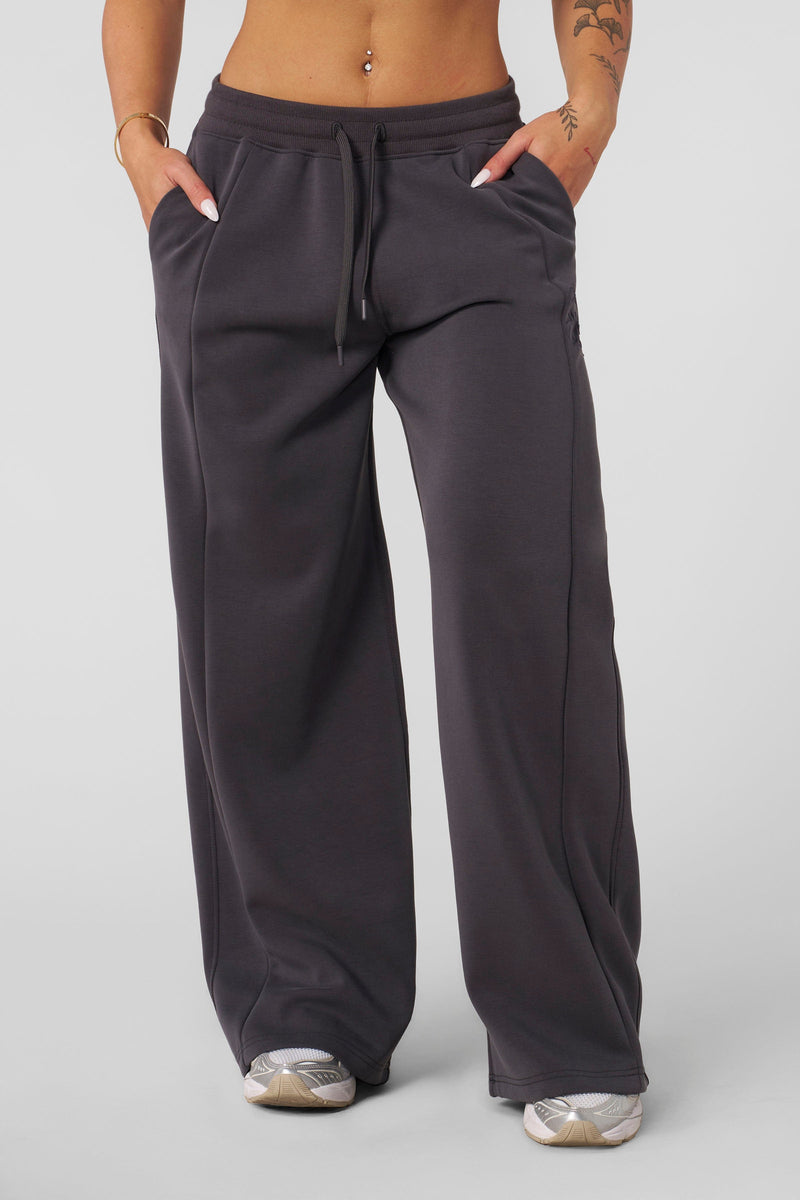 W287 - Cloud Joggers for women Lightweight and breathable for all-season wear in color Charcoal.