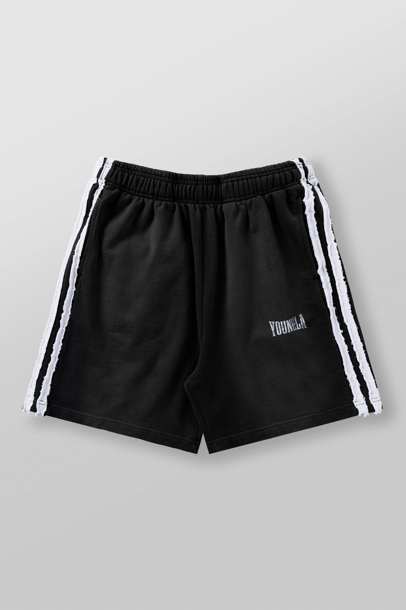 1058 - Vintage Striped Sweat Shorts