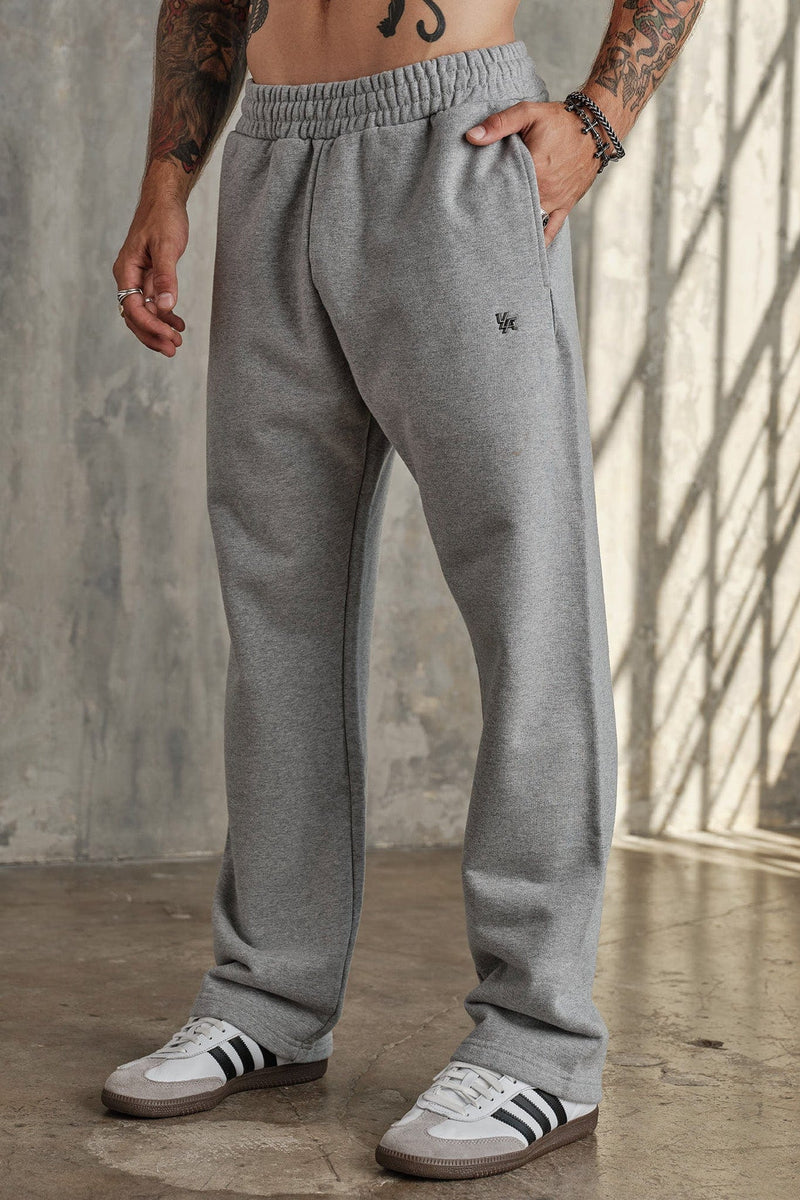 2068 - Elevated Essentials - Straight Sweats for Men's - designed for durability and a smooth feel in Heather Grey