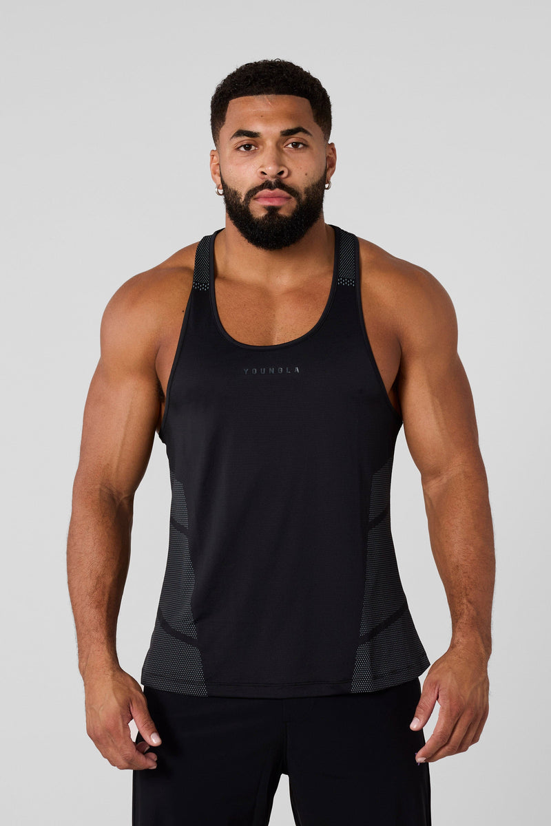 3042 - Kinetic Workout Stringers - Lightweight and flexible Tank Tops for Mens In Navy