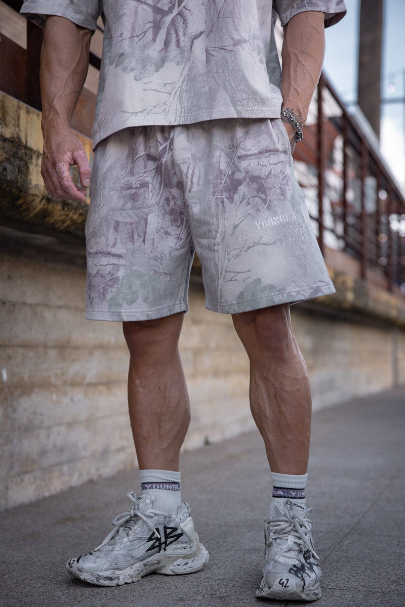 1076 - Tree Camo Collection - Men's Shorts balance comfort with standout style in Beige