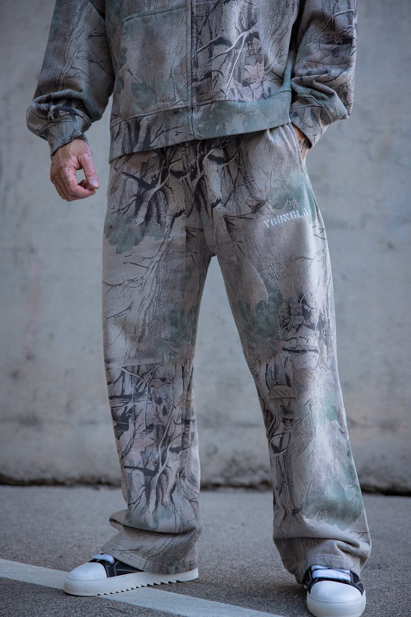 2094 - Tree Camo Collection - No Cuff Sweats For Men's - lasting quality and a relaxed silhouette in Beige