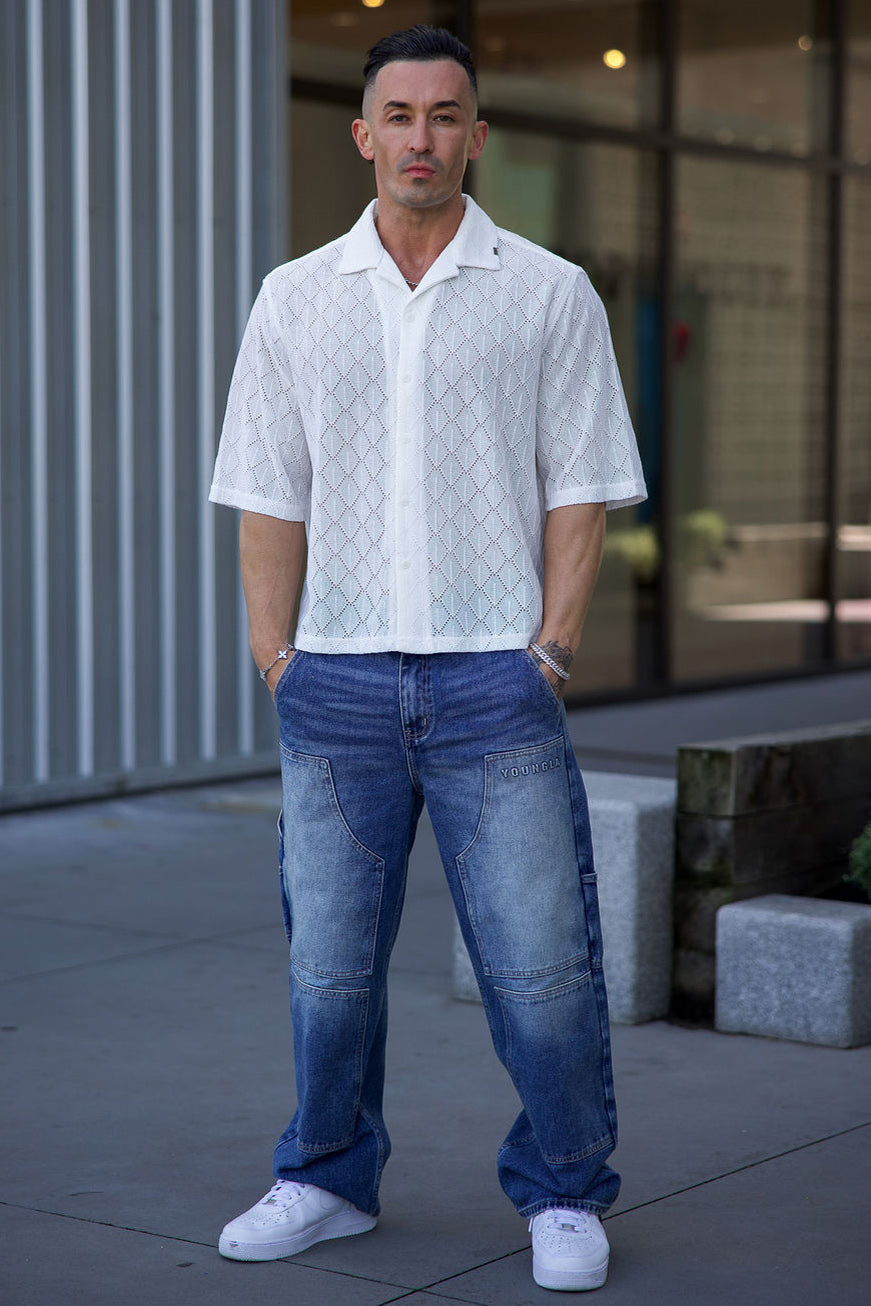 4141 - Swaggy Crochet Button-Ups