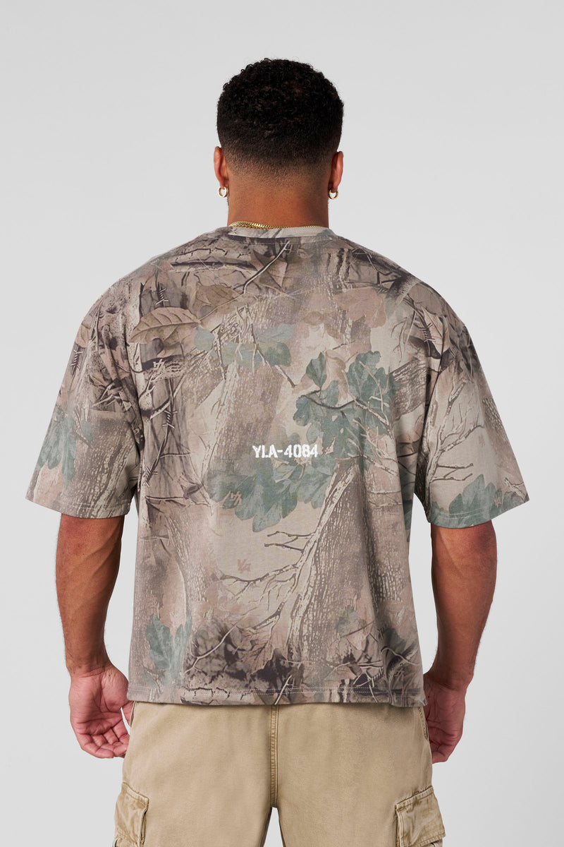 4084 - Tree Camo Collection - Tees for Men's - Oversized and cut from heavyweight terry in Beige