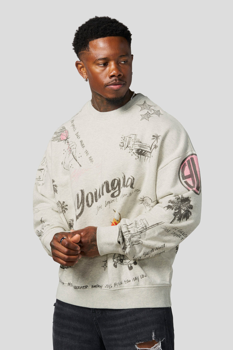 5178 - LA Sketch Crewnecks