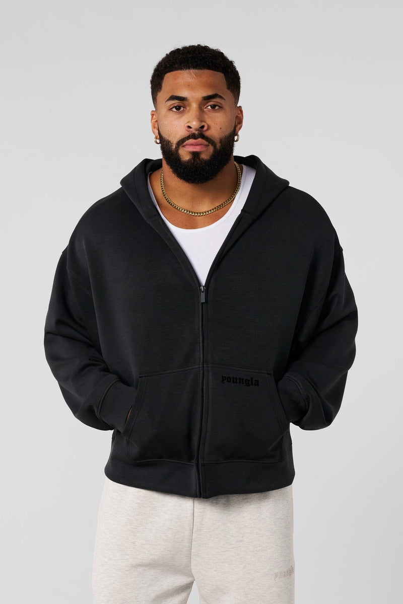 5215 - Soft AF Zip Ups for Men's - Lightweight, breathable, and incredibly soft, Perfect for layering or wearing in Black