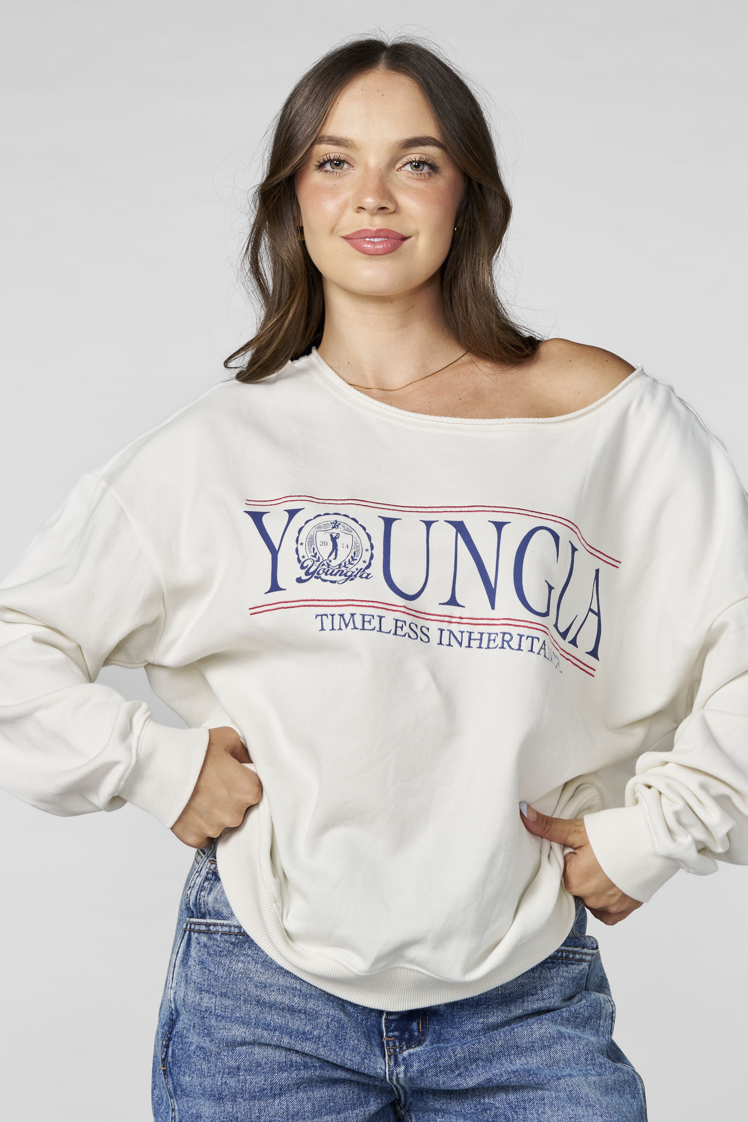トップス zechito MARYVALE Power Shoulder Sweat Maddie_eComm_Restock1435_40e40