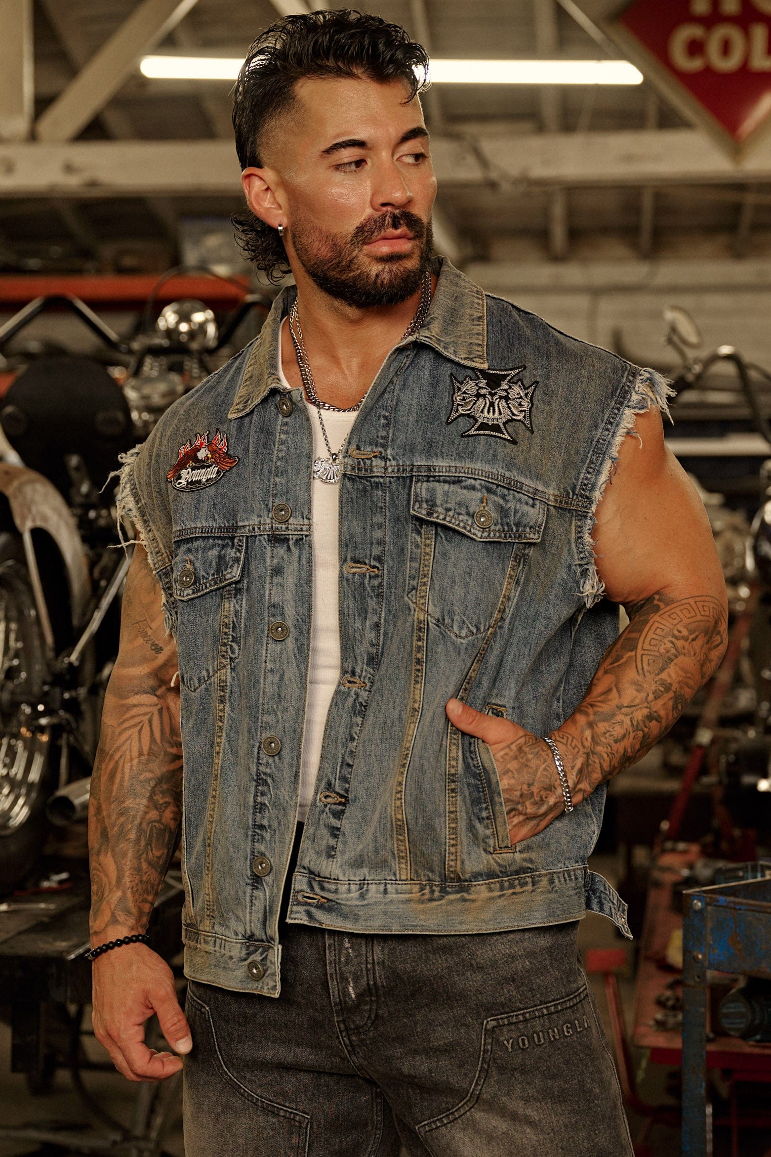 5192 - Cars & Curls - Denim Vest