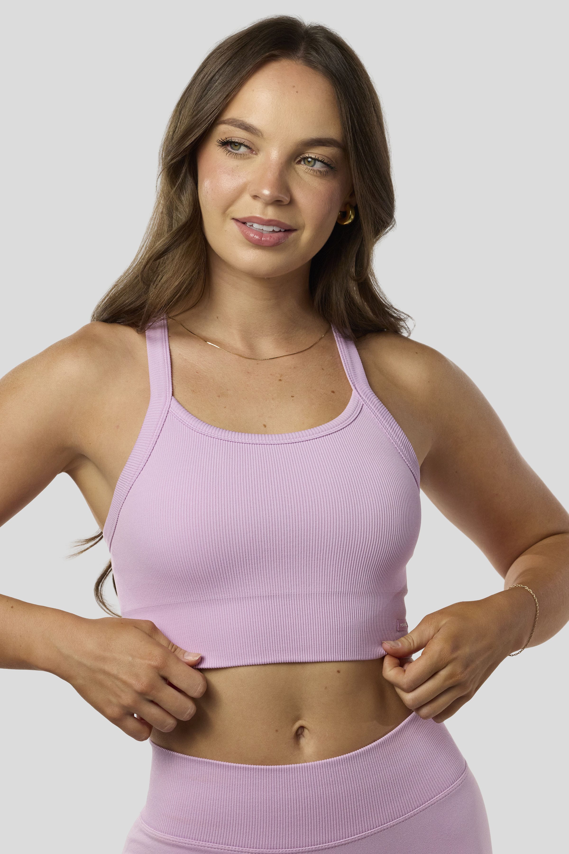 W3147 - Pulse Seamless Racerback Crop Tank