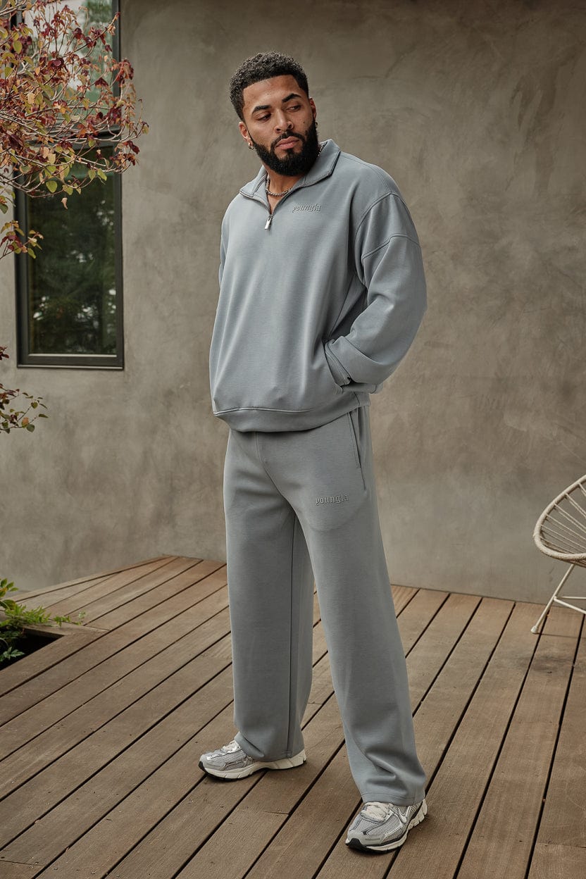 2141 - Soft AF No Cuff Sweats-Mens Straight-leg Joggers sacrifices ease of movement in colour Sky Blue