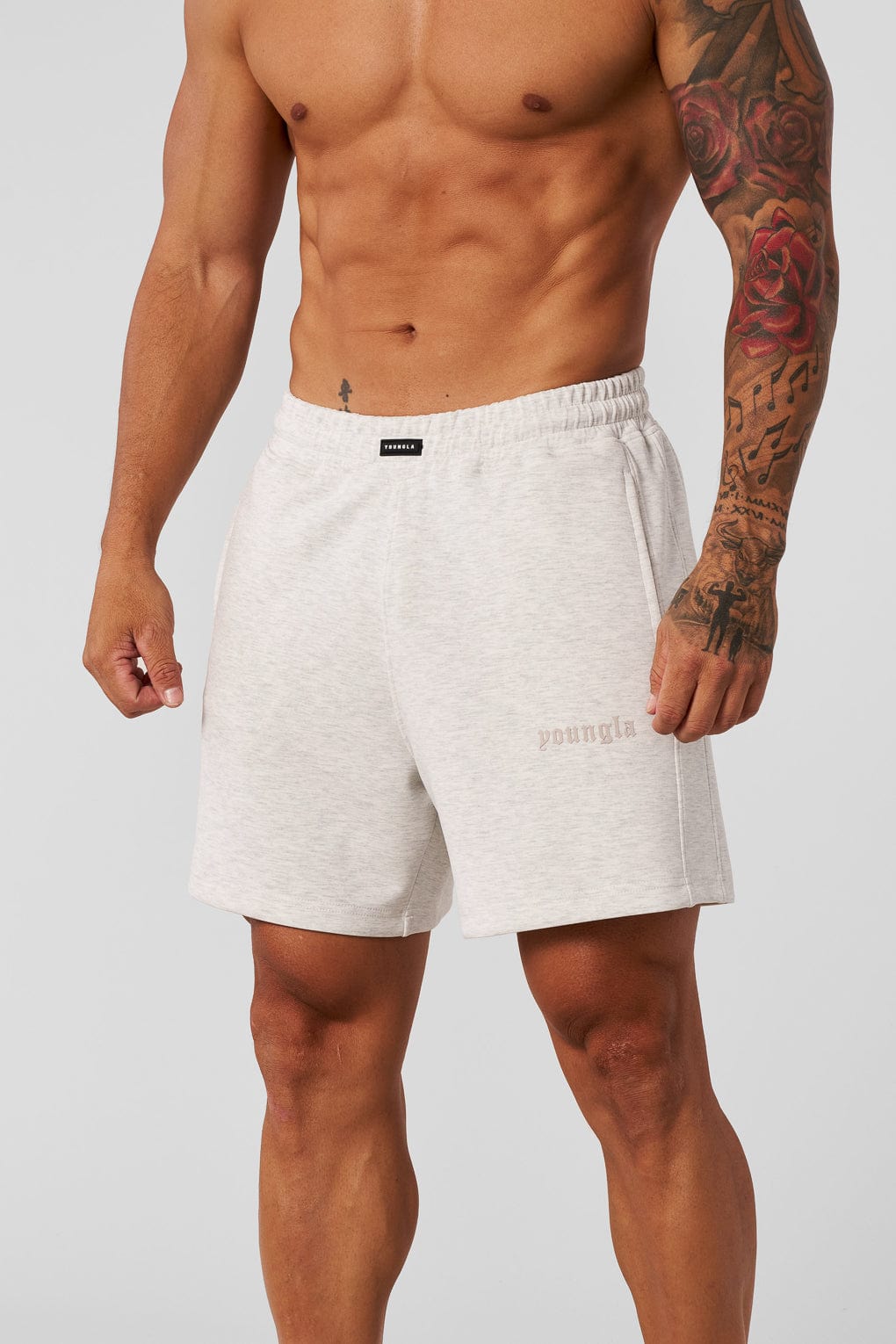 1024 – Soft AF Shorts for men: lightweight, ultra-comfy, and versatile with a relaxed fit and deep pockets for everyday wear in color Oatmeal