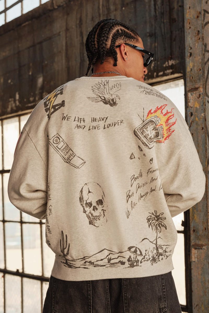 5178 - LA Sketch Crewnecks