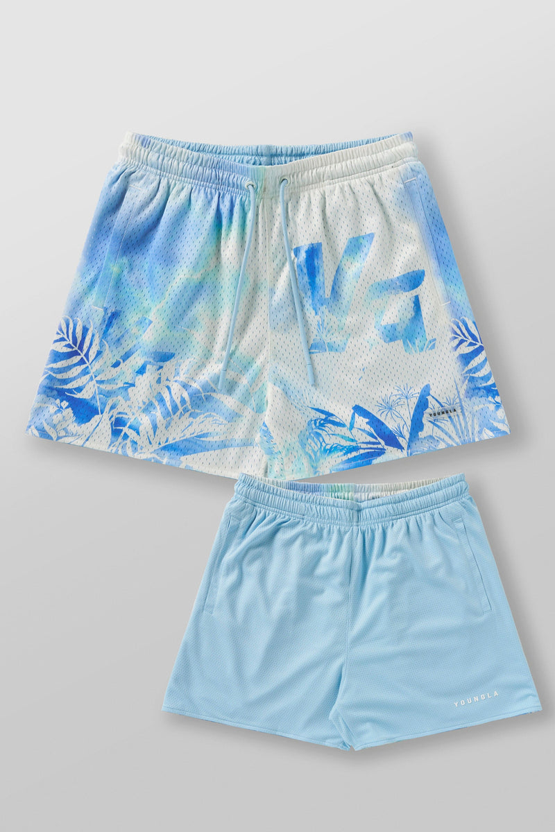1111 -  Skulls & Roses Reversible Shorts