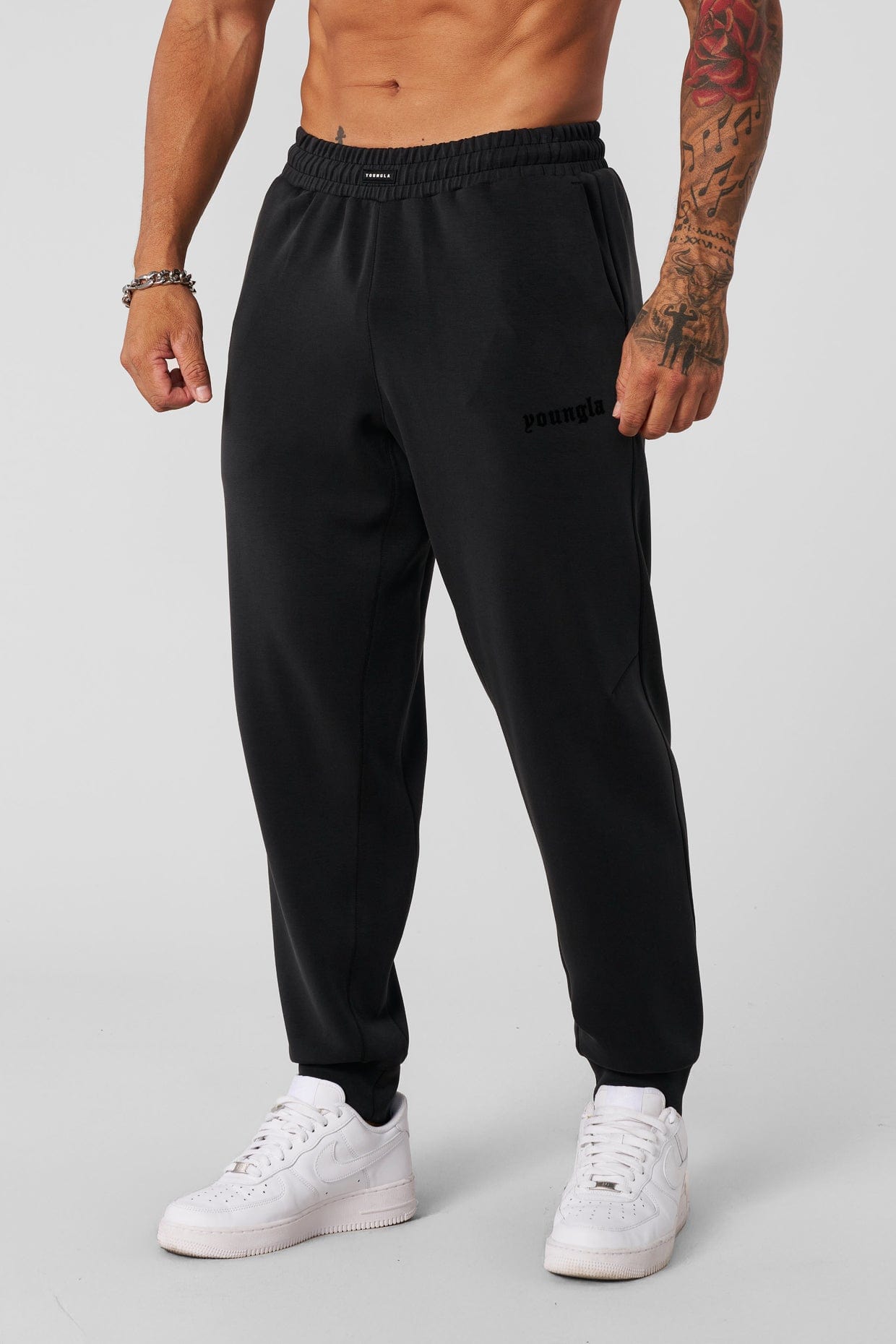 2021 - Soft AF Joggers for Men's - perfect for workouts, travel, or relaxing at home. Breathable and flexible in Black