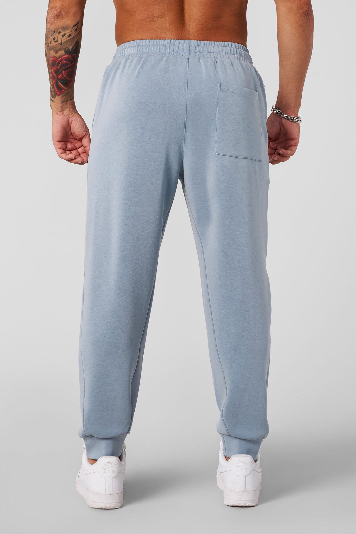 2021 - Soft AF Joggers for Men's - perfect for workouts, travel, or relaxing at home. Breathable and flexible in Sky Blue