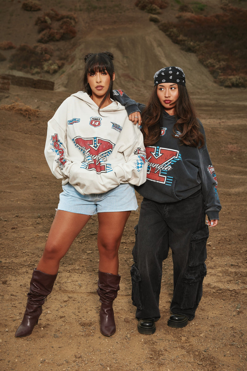 W5193- Drift Hoodie for women  this oversized hoodie brings serious edge. 