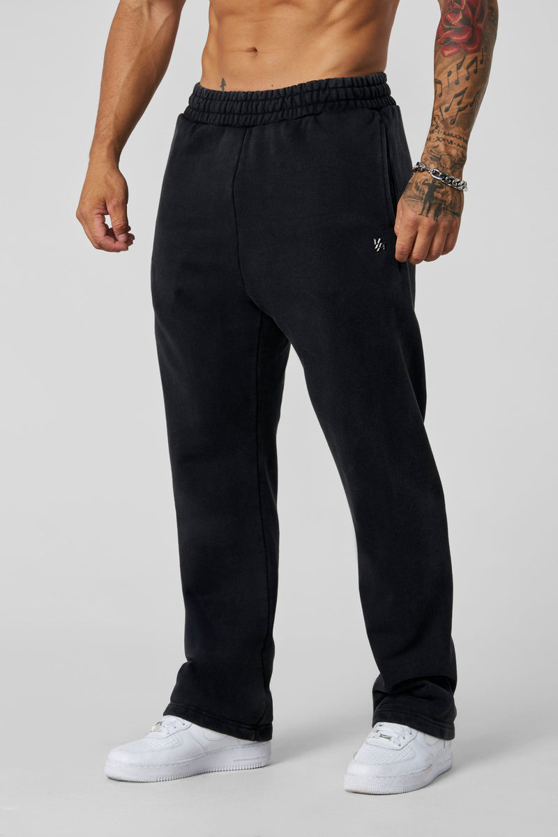 2068 - Elevated Essentials - Straight Sweats for Men's - designed for durability and a smooth feel in Black Wash