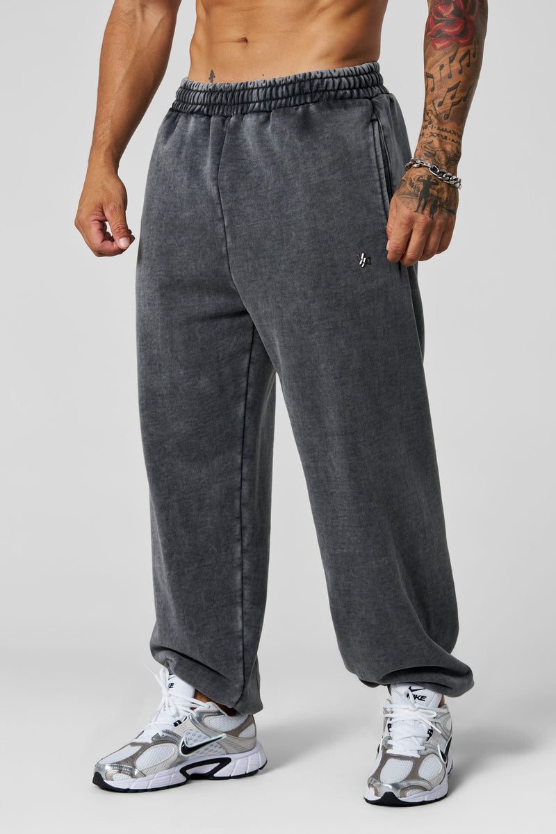 2069 - Elevated Essentials - Baggy Joggers for Men's - styling with hoodies, crews, or tees in Grey Wash