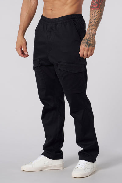 【U LAN】INN IN POCKET CARGO PANTS Wide-Leg Cargo Pants with Oversized Pleated Pockets and
