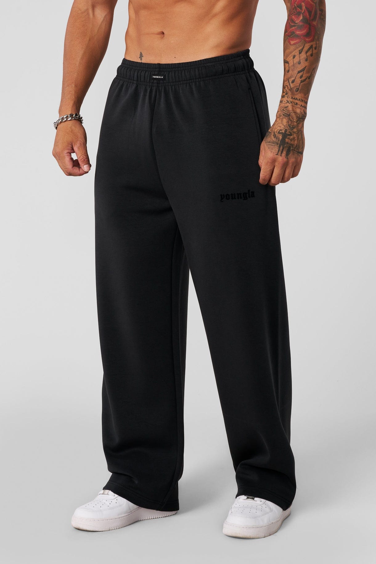  2141 - Soft AF No Cuff Sweats-Mens Straight-leg Joggers sacrifices ease of movement in colour Charcoal