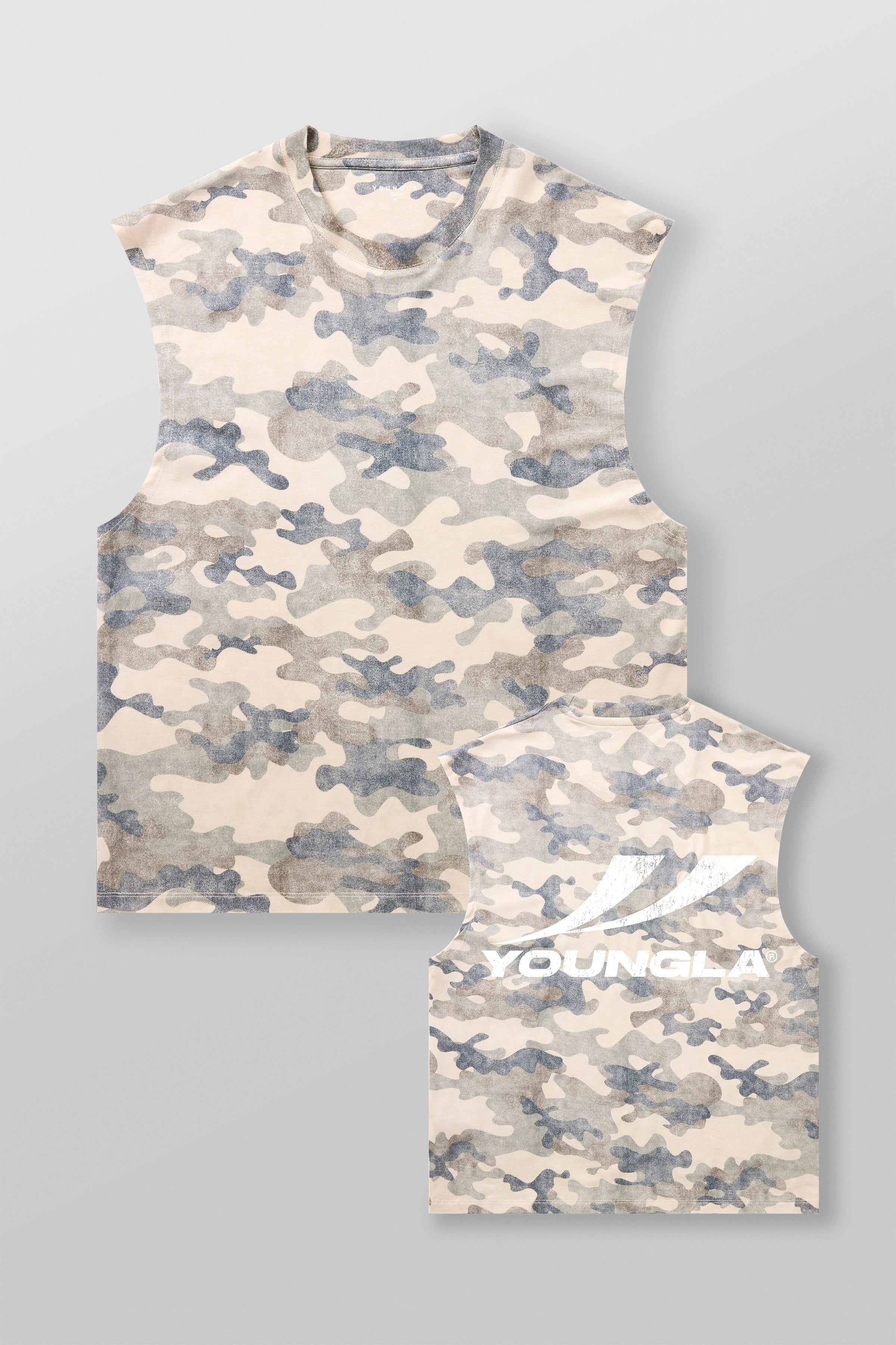 3065 - RunTech Camo Tanks for Men's - performance and everyday comfort,  perfect for layering or wearing in OG Desert Camo