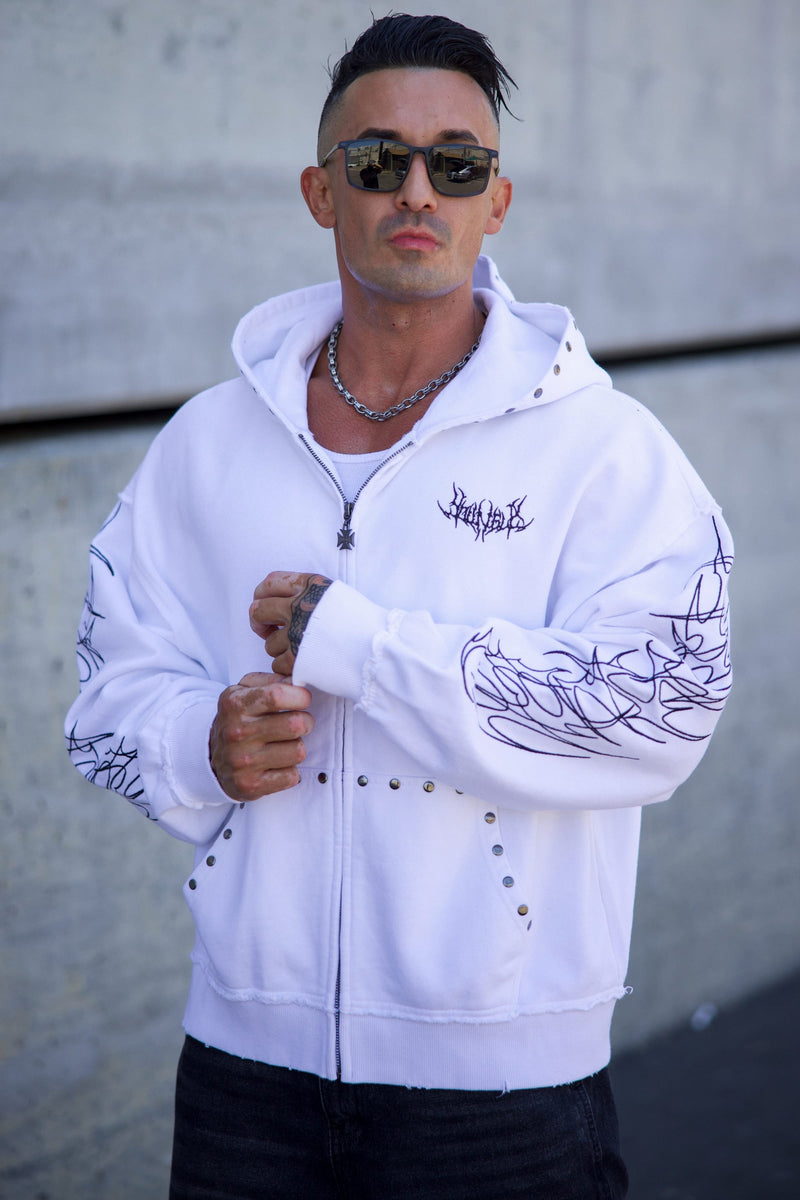5232 - Tribal Stud Zip-Ups