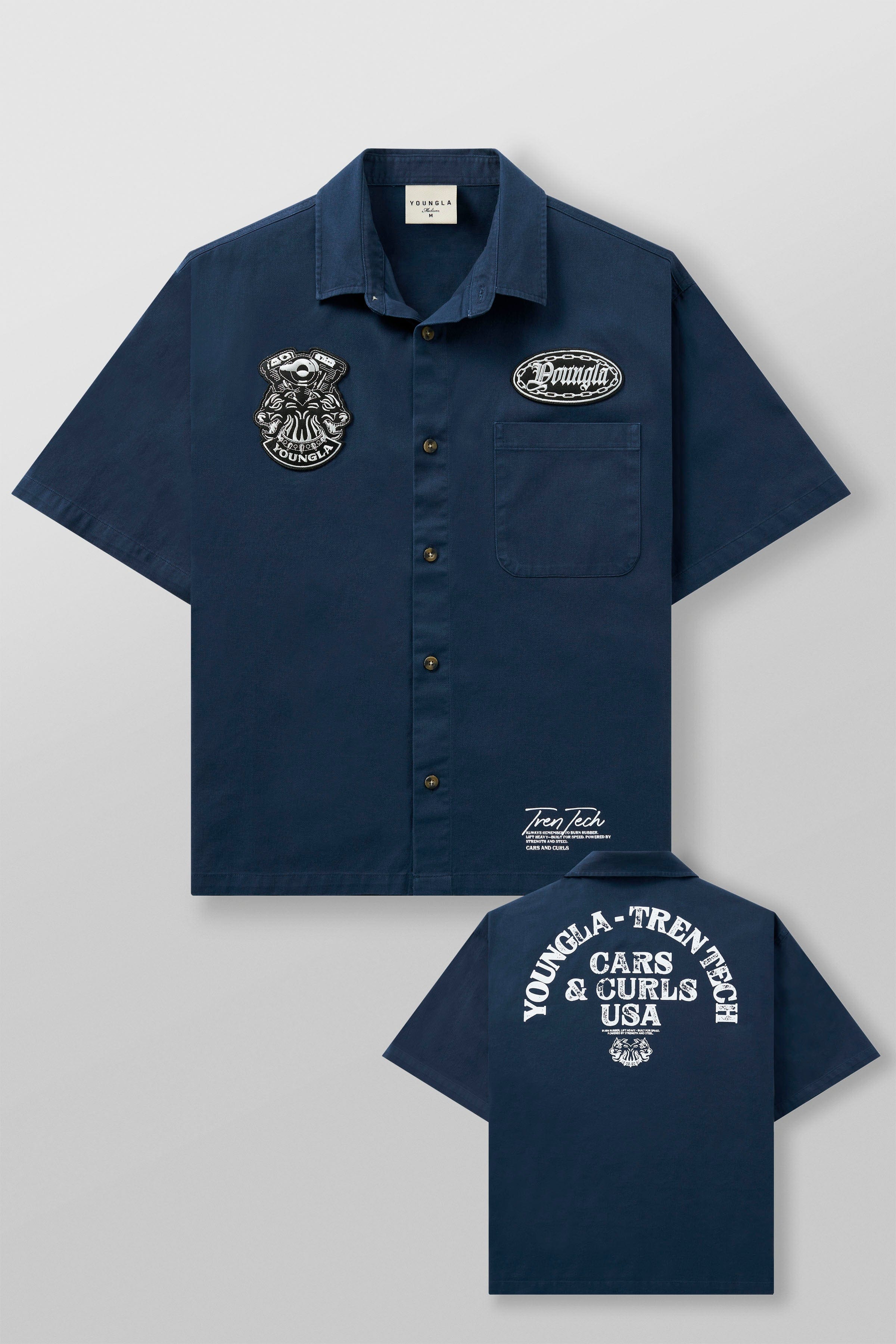 4179 - Cars & Curls - Mechanic Shirts