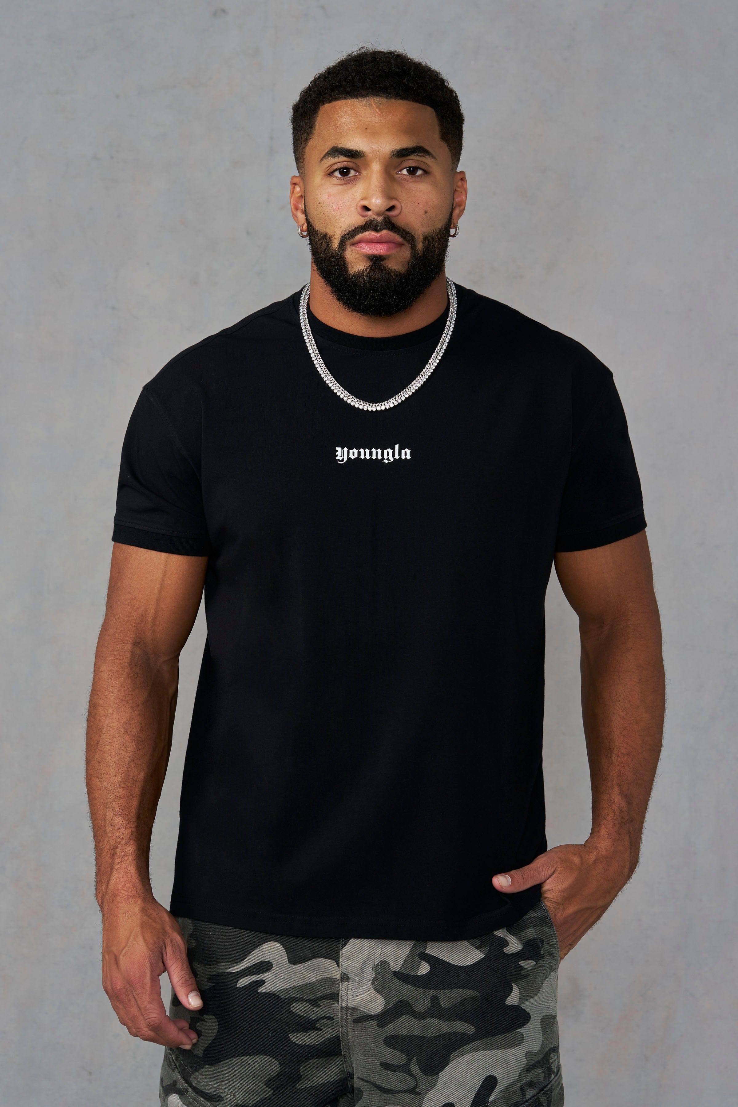 AREA OF DIAMOND 4　BLACK　Tシャツ　Lサイズ 4198 - Core Fitted Ringer Tees
