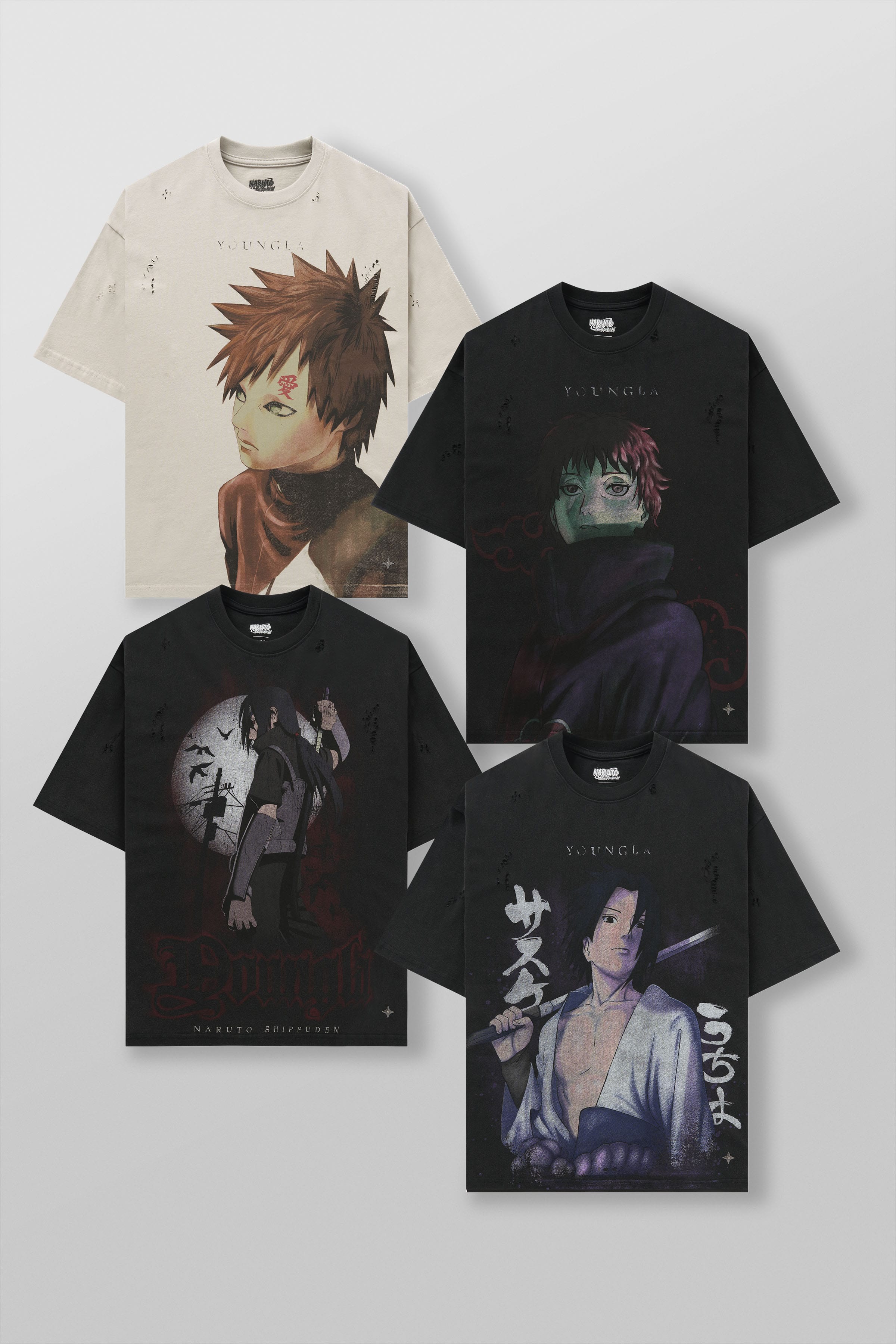 4318 - Naruto Distressed Tees - August 11th