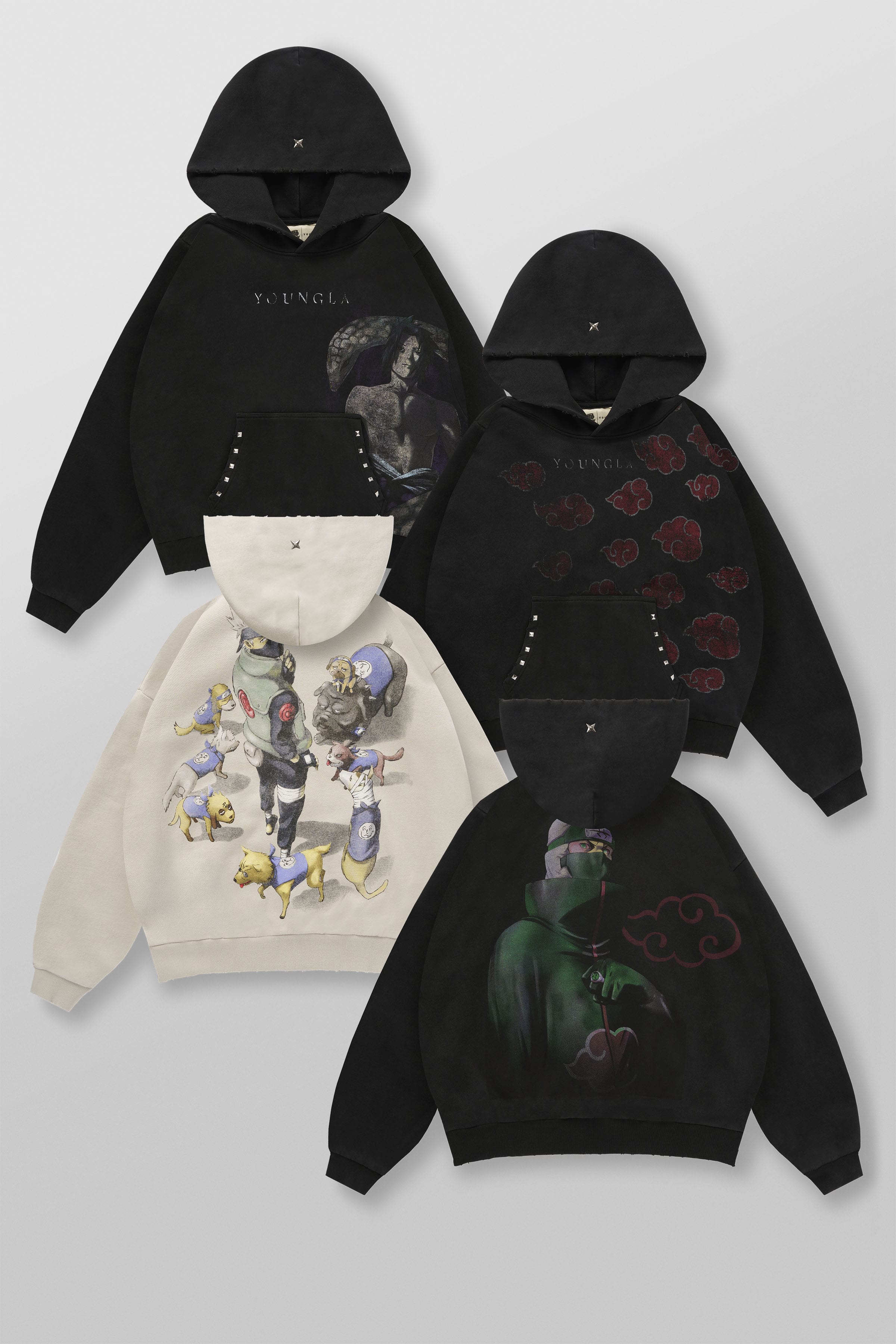 5083 - Naruto Stud Artwork Hoodies - August 11th