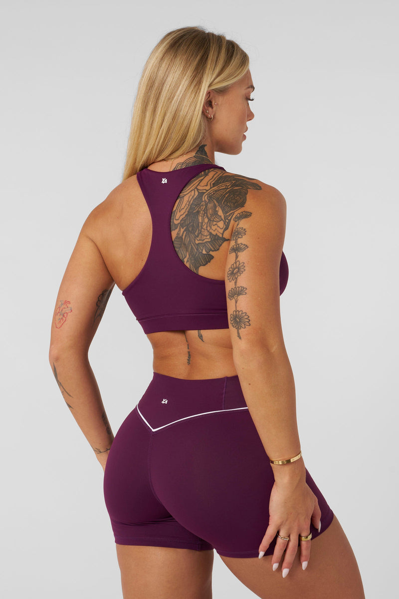 W365 - Elevate cut-out bra for women Removable pads in color Grape.