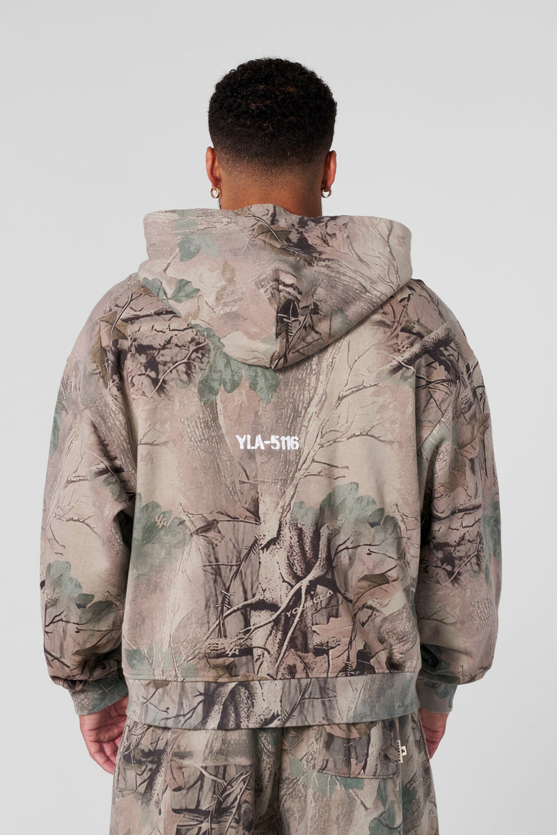 5116 - Tree Camo Collection - Zip Ups for Men's - structured hood, durable zipper, and roomy fit in Beige 