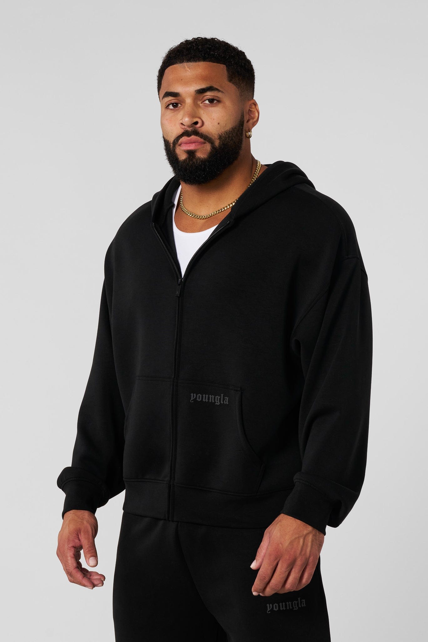 5215 - Soft AF Zip Ups for Men's  - Lightweight, breathable, and incredibly soft, Perfect for layering or wearing in Black