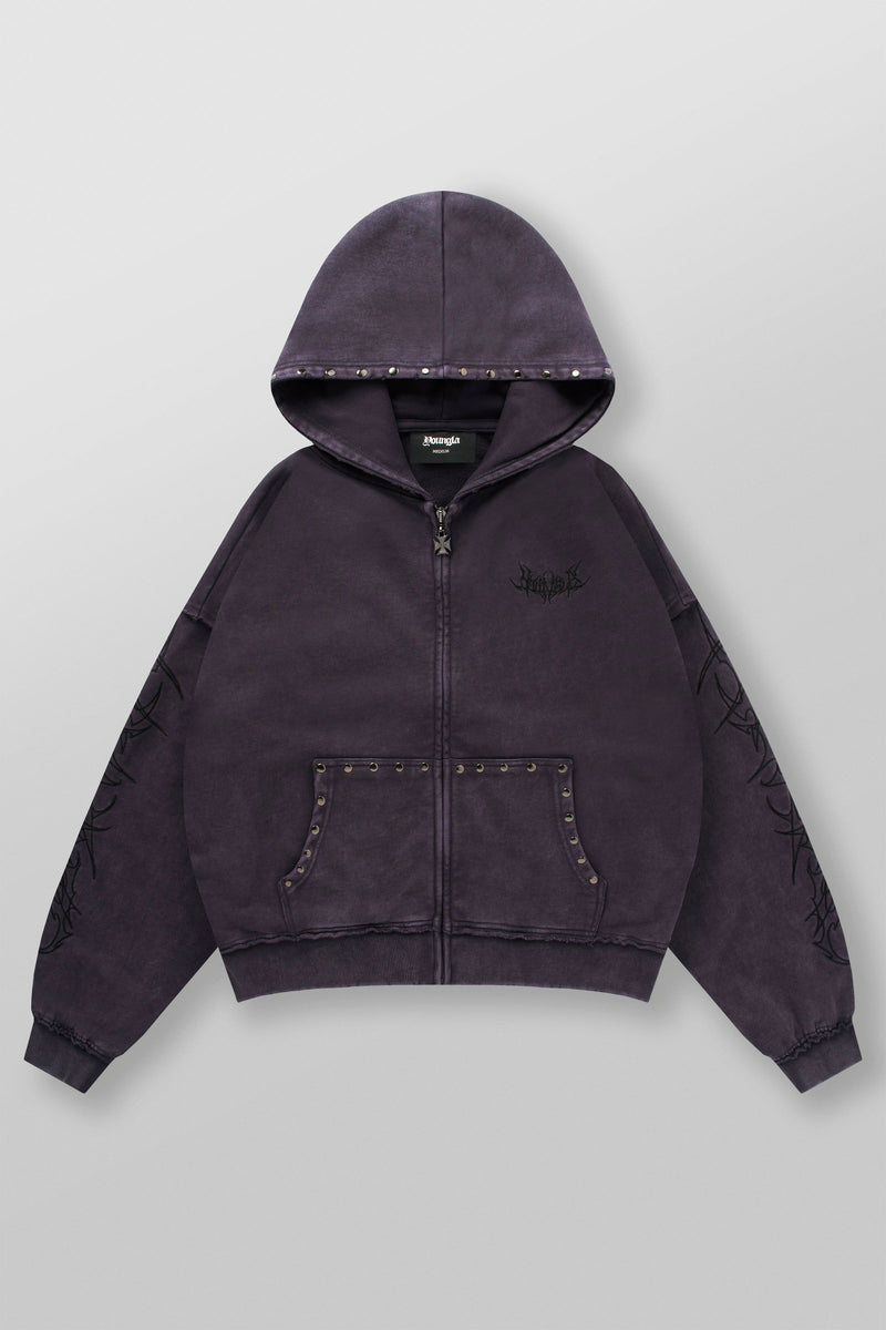 5232 - Tribal Stud Zip-Ups
