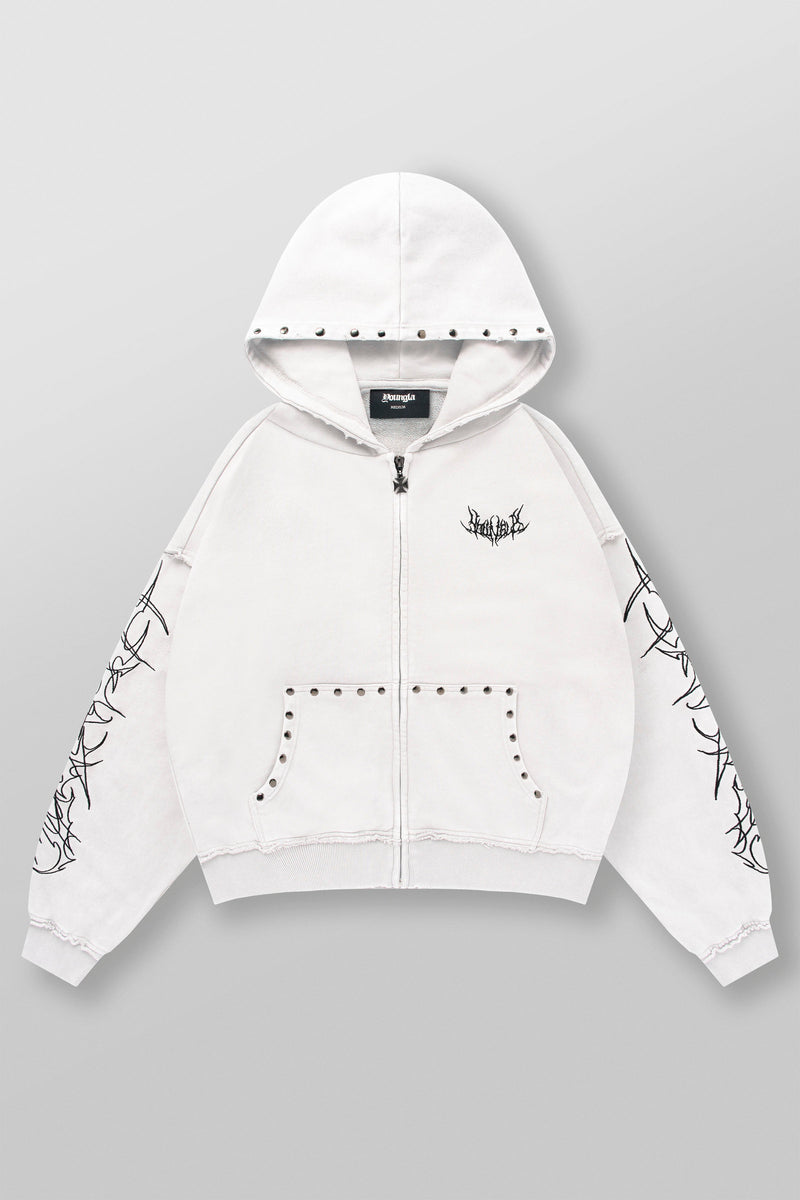 5232 - Tribal Stud Zip-Ups