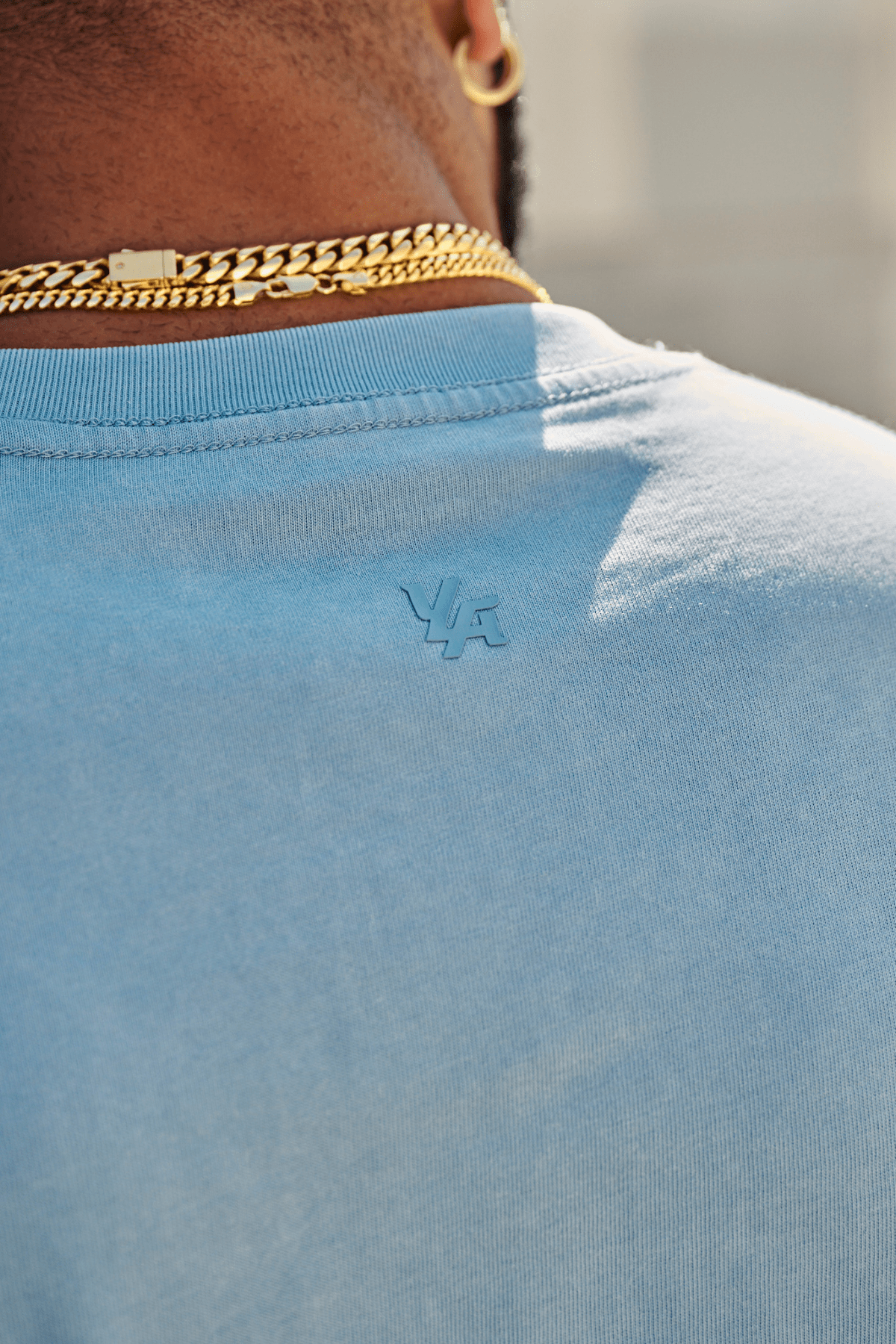 4219 - Summer Peached Tees for Men: 100% cotton garment-washed tee with buttery-soft hand feel, smooth drape, laid-back fit, and perfect for everyday layering-logo.