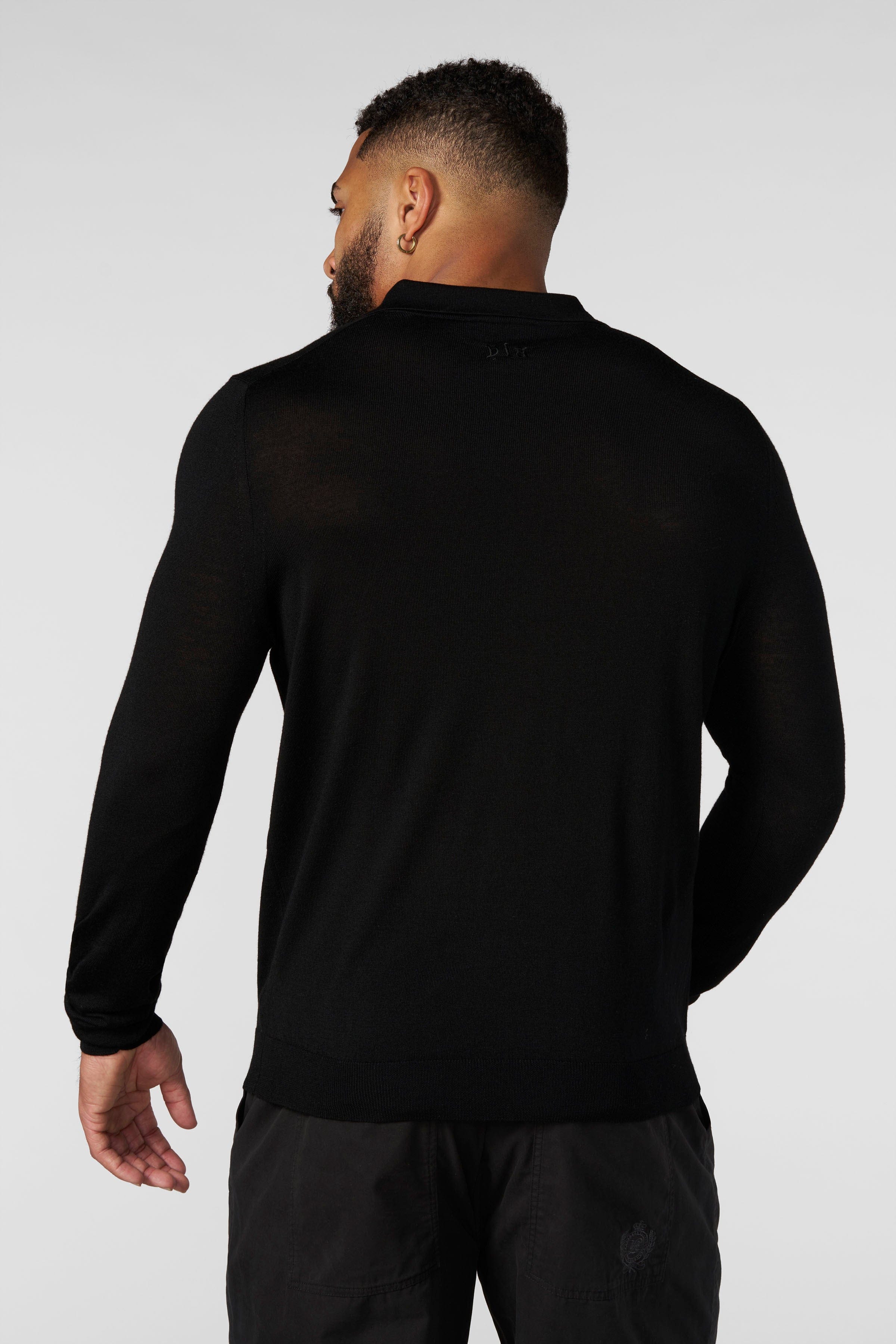 8018 - Monaco Wool Longsleeve Polo