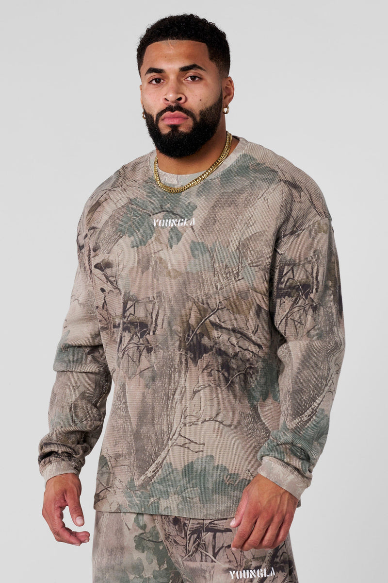 8026 - Tree Camo Collection - Thermals for Men's - combines warmth with wearability in Beige 