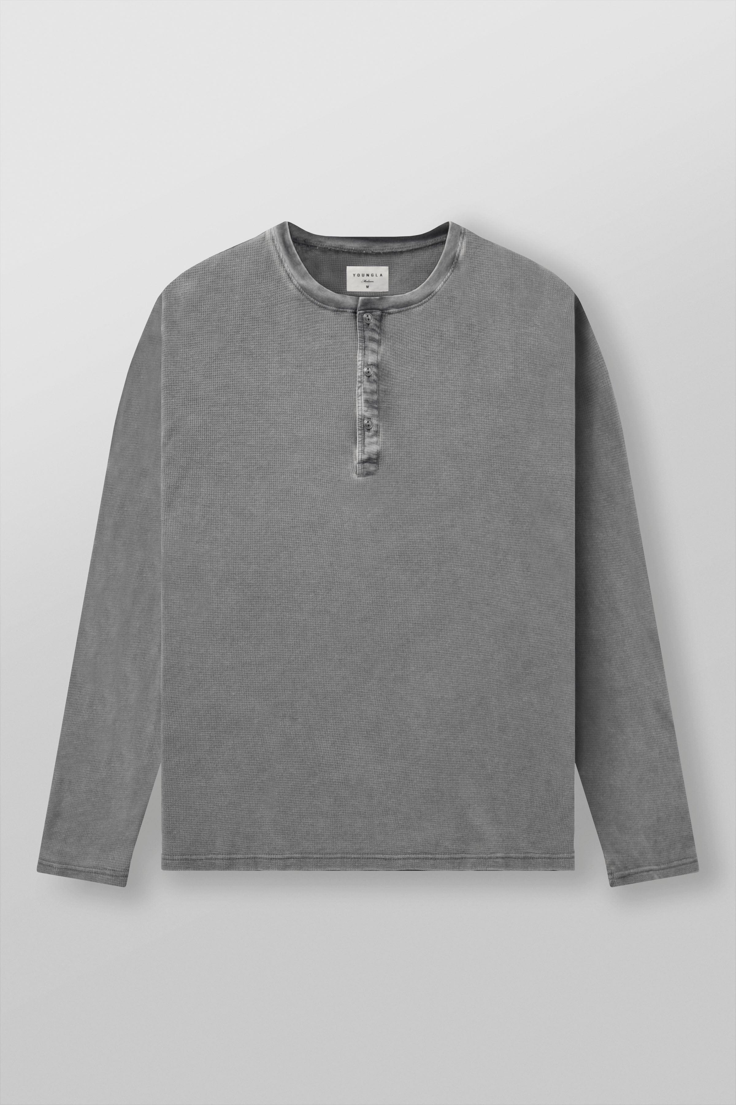 8034 - Henley Thermal Longsleeves