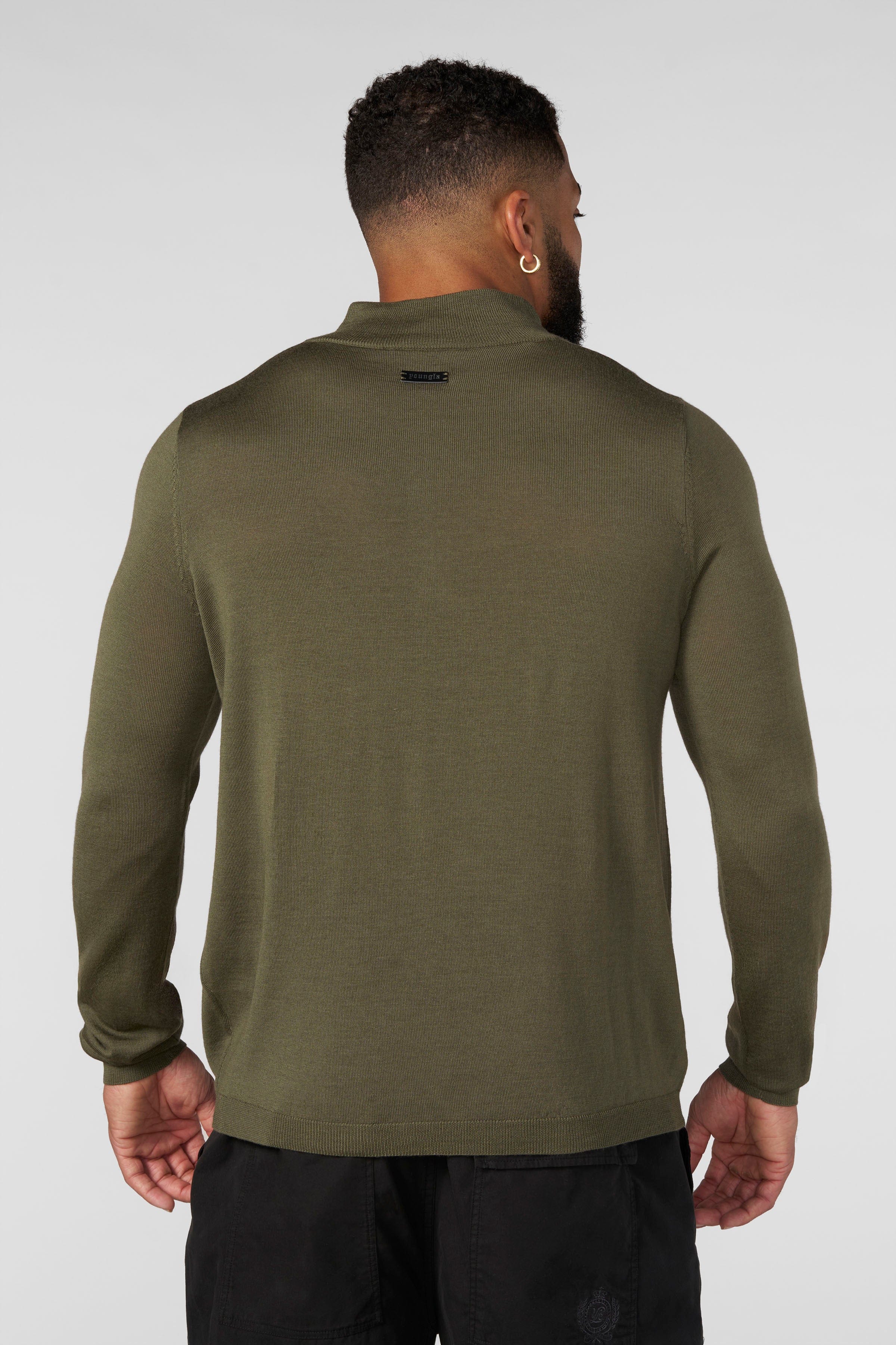 8048 - Monaco Wool Quarter-Zip Sweaters