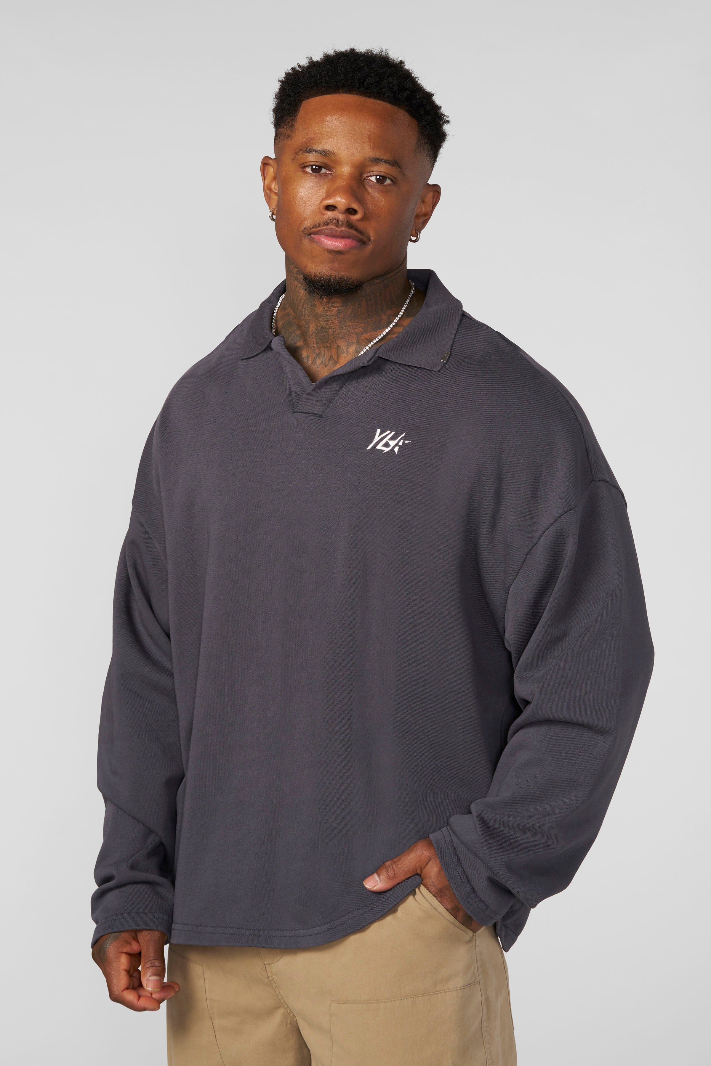 8069 - Menace Longsleeve Polo