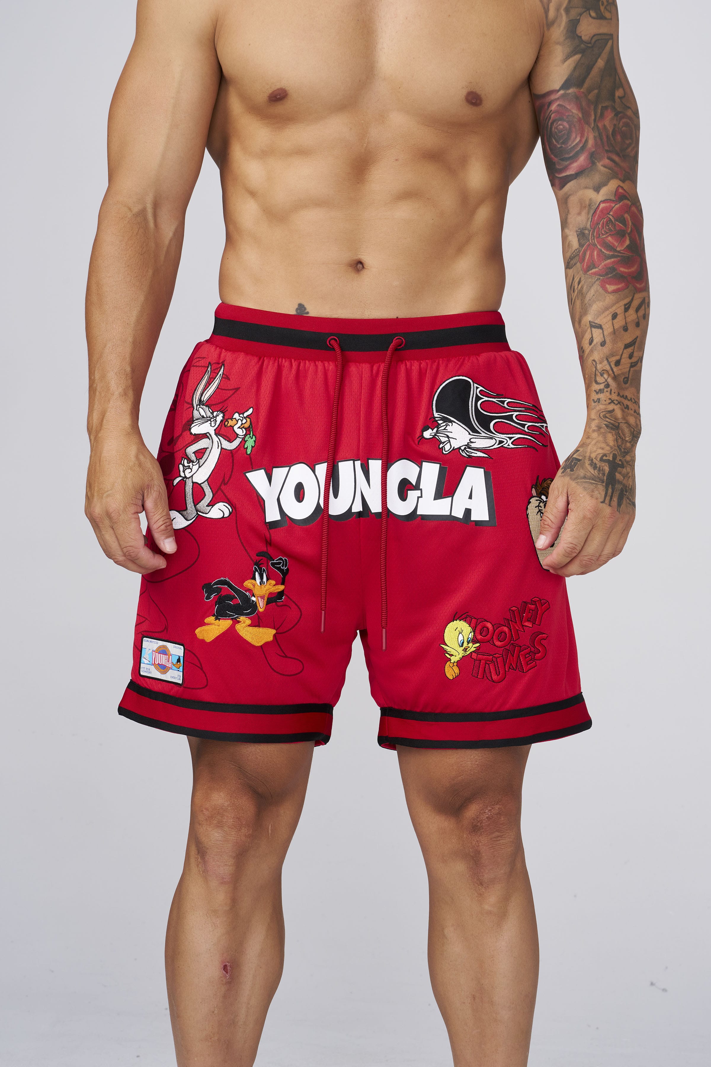 1071 - Looney Tunes Embroidered Patch Shorts - July 7th