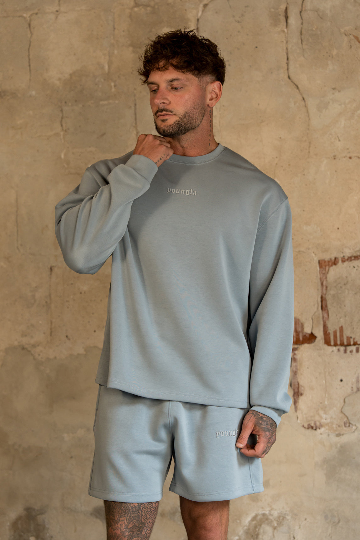 8078 - Soft AF Longsleeves for mens cozy and comfortable with style, comfort, and effortless wearability in Sky Blue