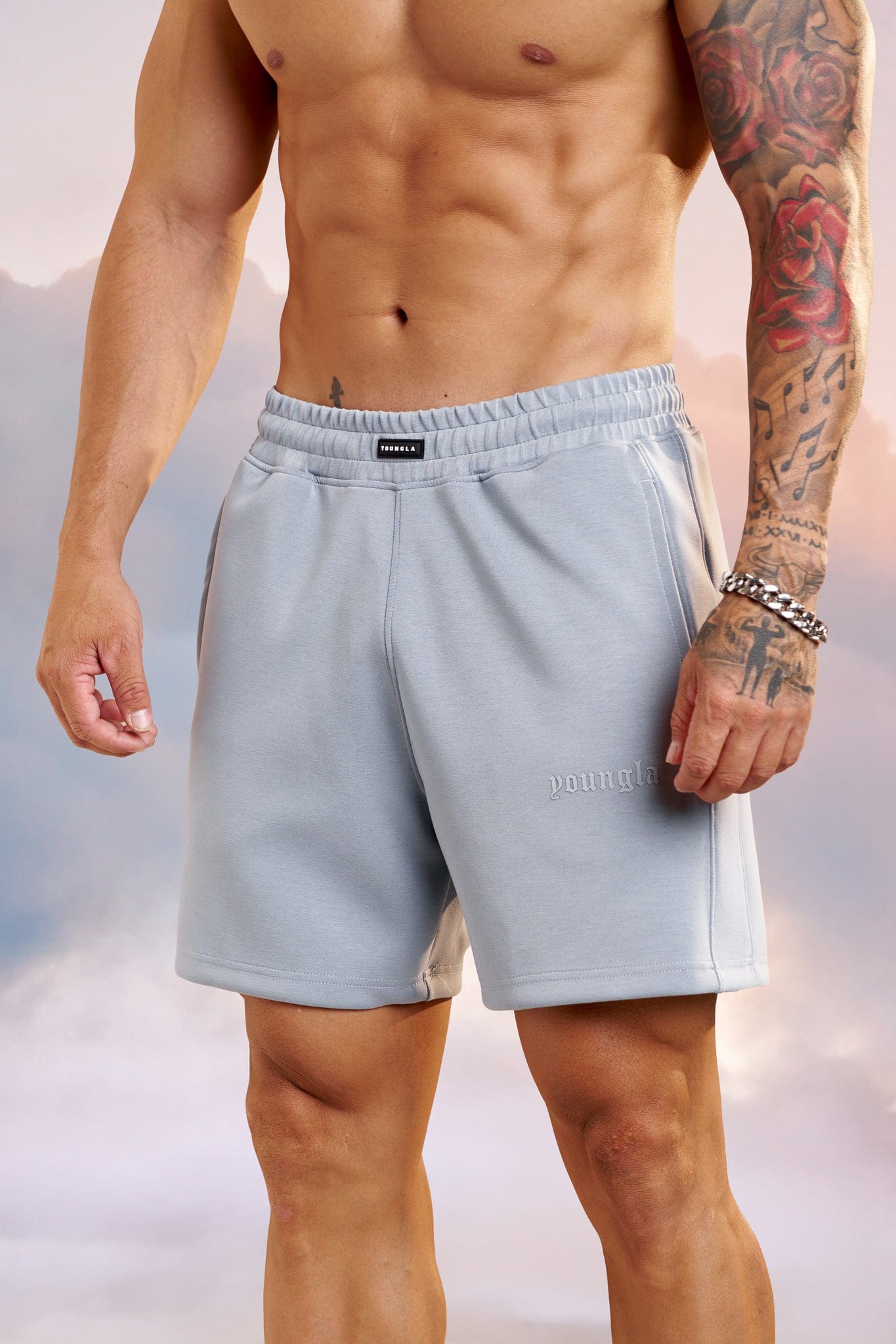 1024 – Soft AF Shorts for men: lightweight, ultra-comfy, and versatile with a relaxed fit and deep pockets for everyday wear in color sky blue