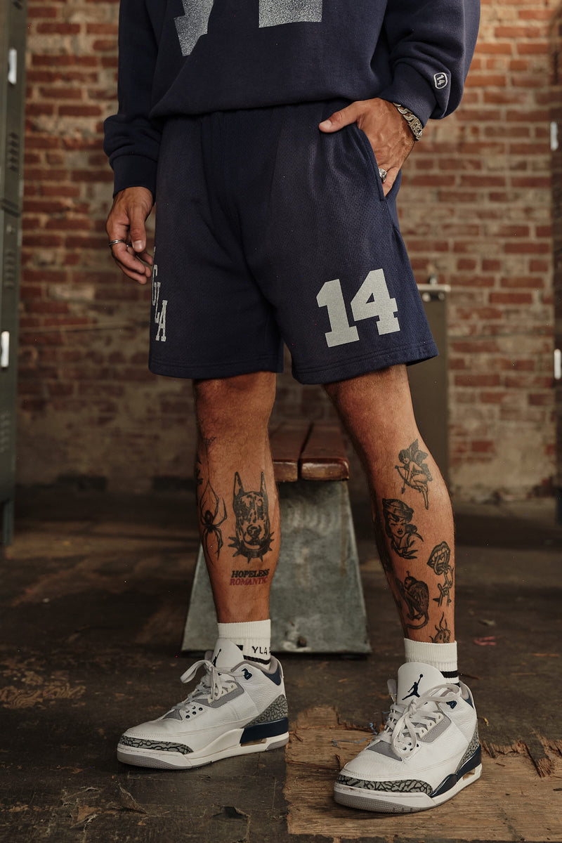 1123 - Golden Era Cotton Mesh Shorts