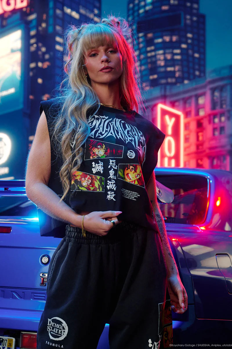 W4314 - Demon Slayer: Kimetsu no Yaiba - Crop Tank