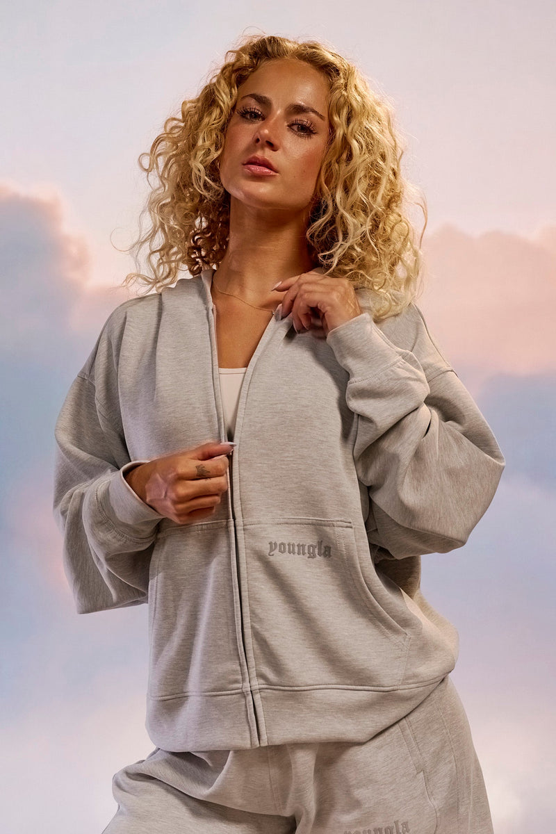 5215 - Soft AF Zip Ups for Men's  - Lightweight, breathable, and incredibly soft, Perfect for layering or wearing in Heather Grey