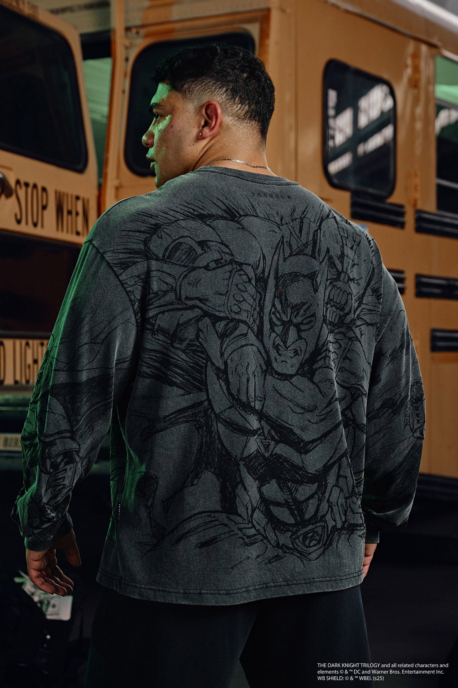 8002 - Batman Comic Longsleeves