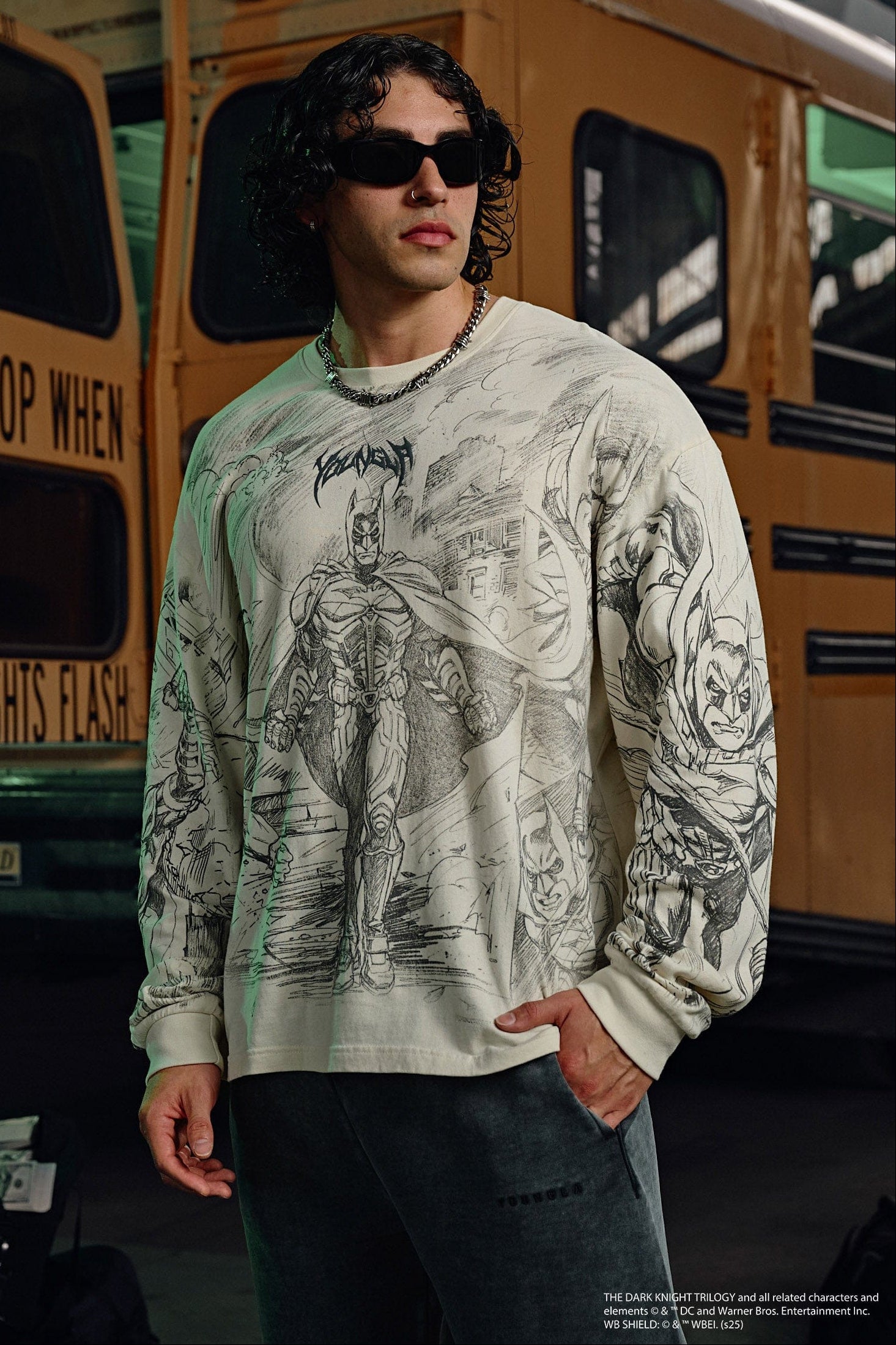 argue BELGUM COTTON LONG T SHIRT 2着セット 8002 - Batman Comic Longsleeves
