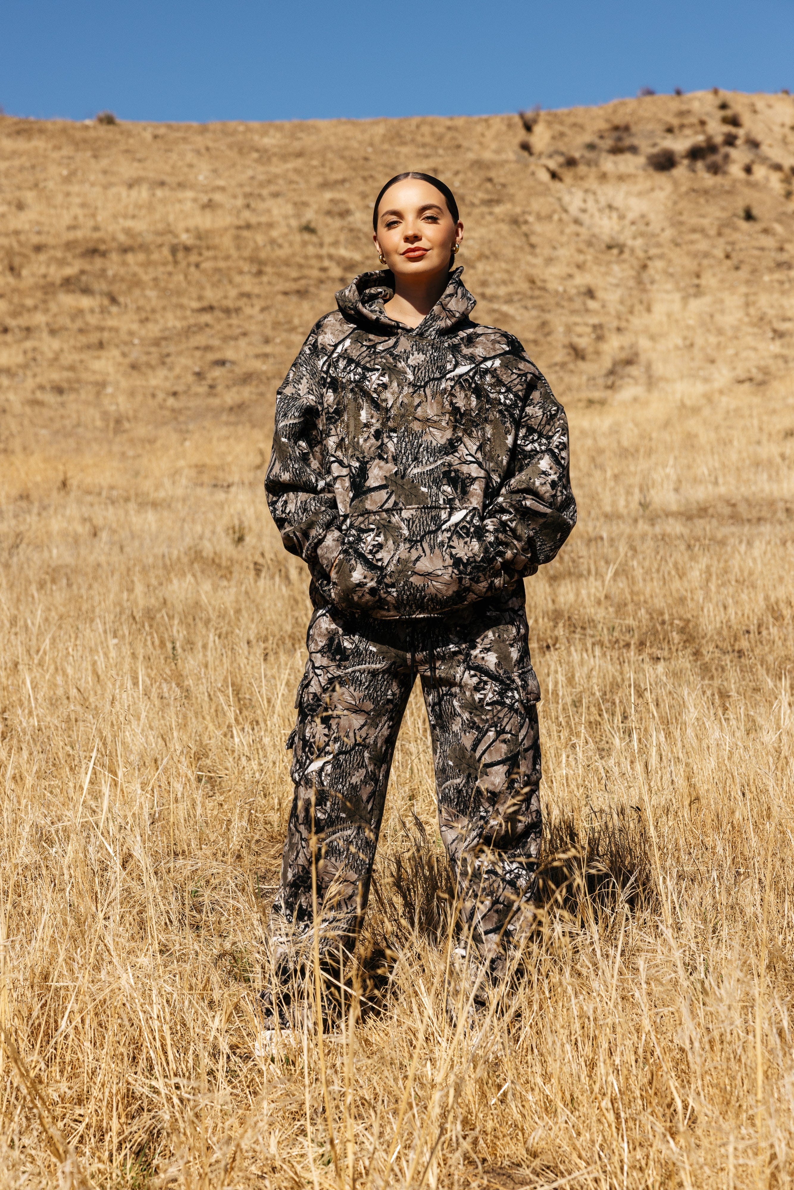 W5168 - Camo Bling Hoodie